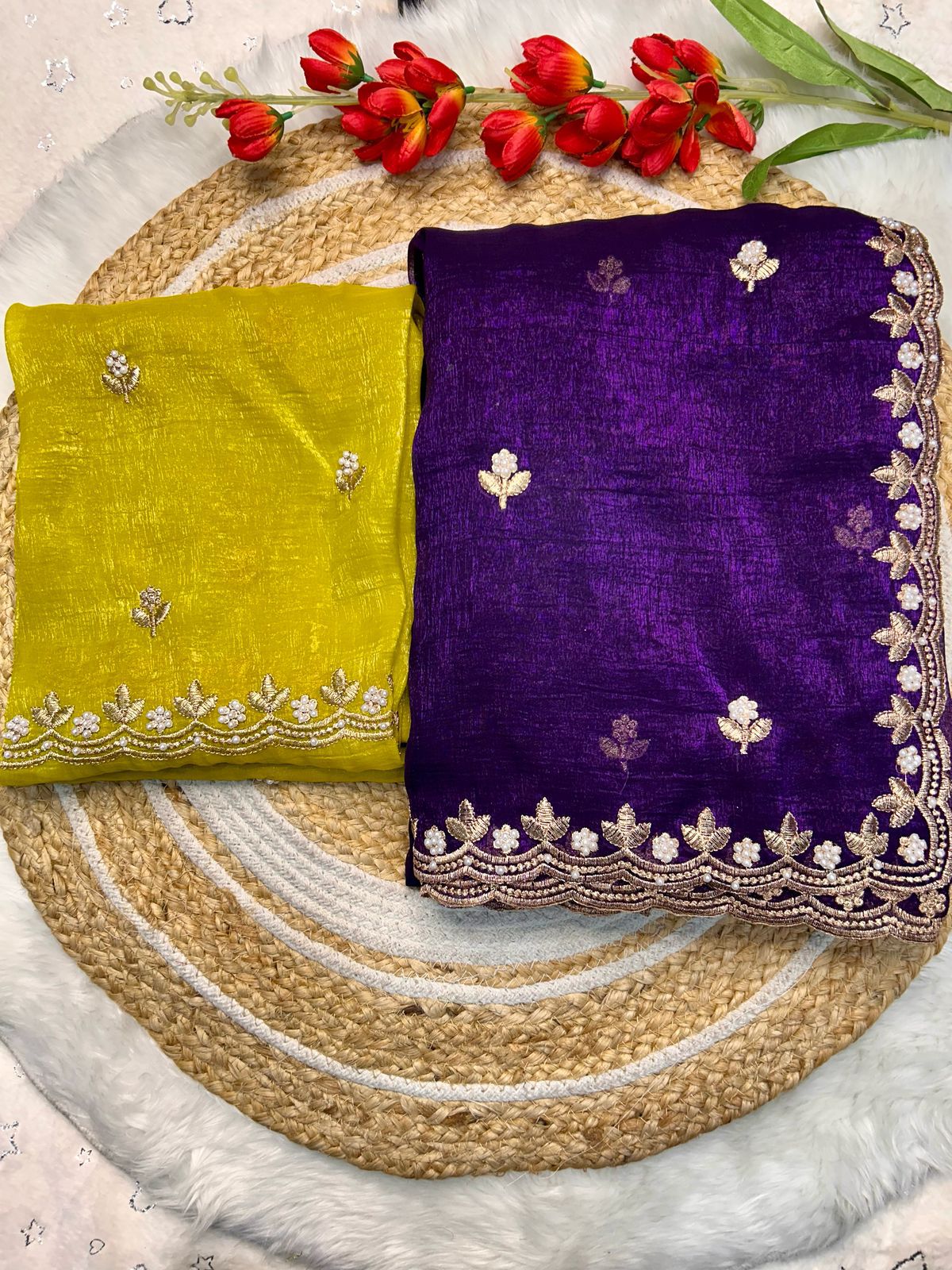 JP PAYAL FASHION Candy Crush Silk With Beautiful Embroidery