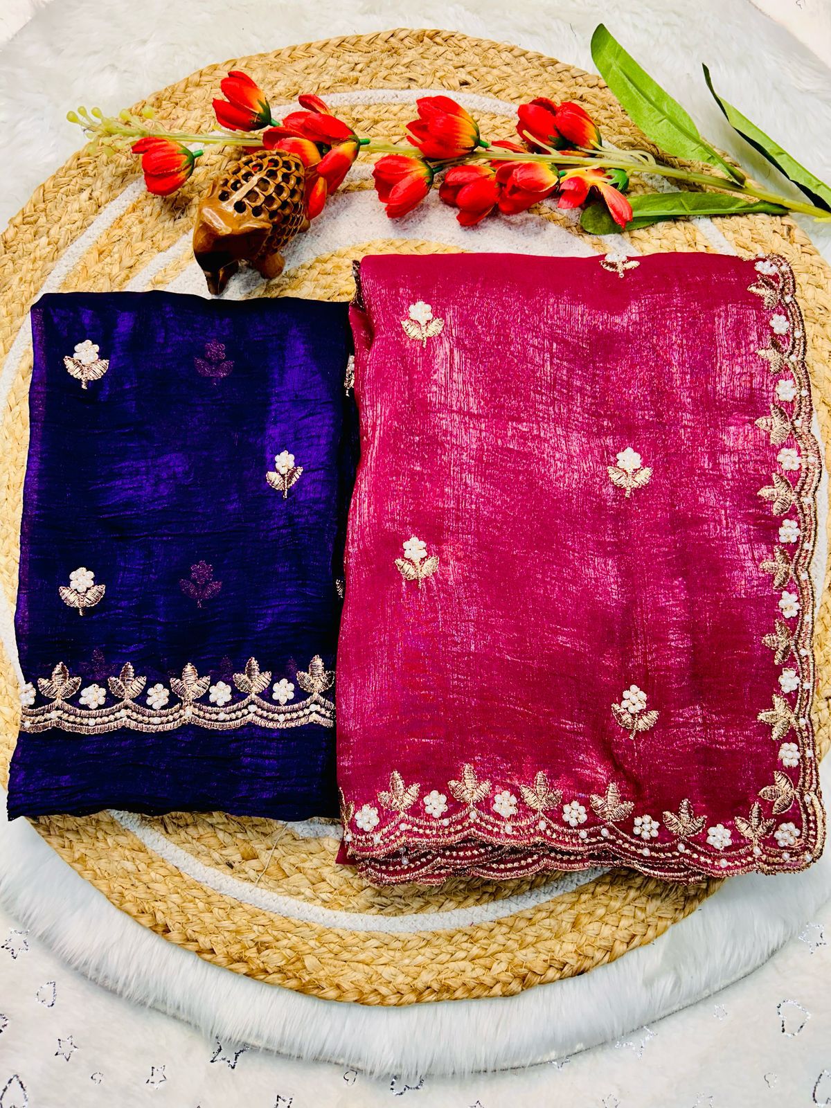 JP PAYAL FASHION Candy Crush Silk With Beautiful Embroidery