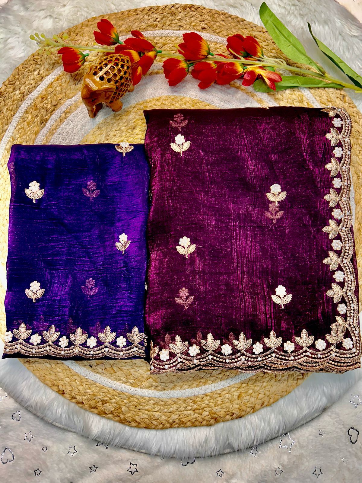 JP PAYAL FASHION Candy Crush Silk With Beautiful Embroidery