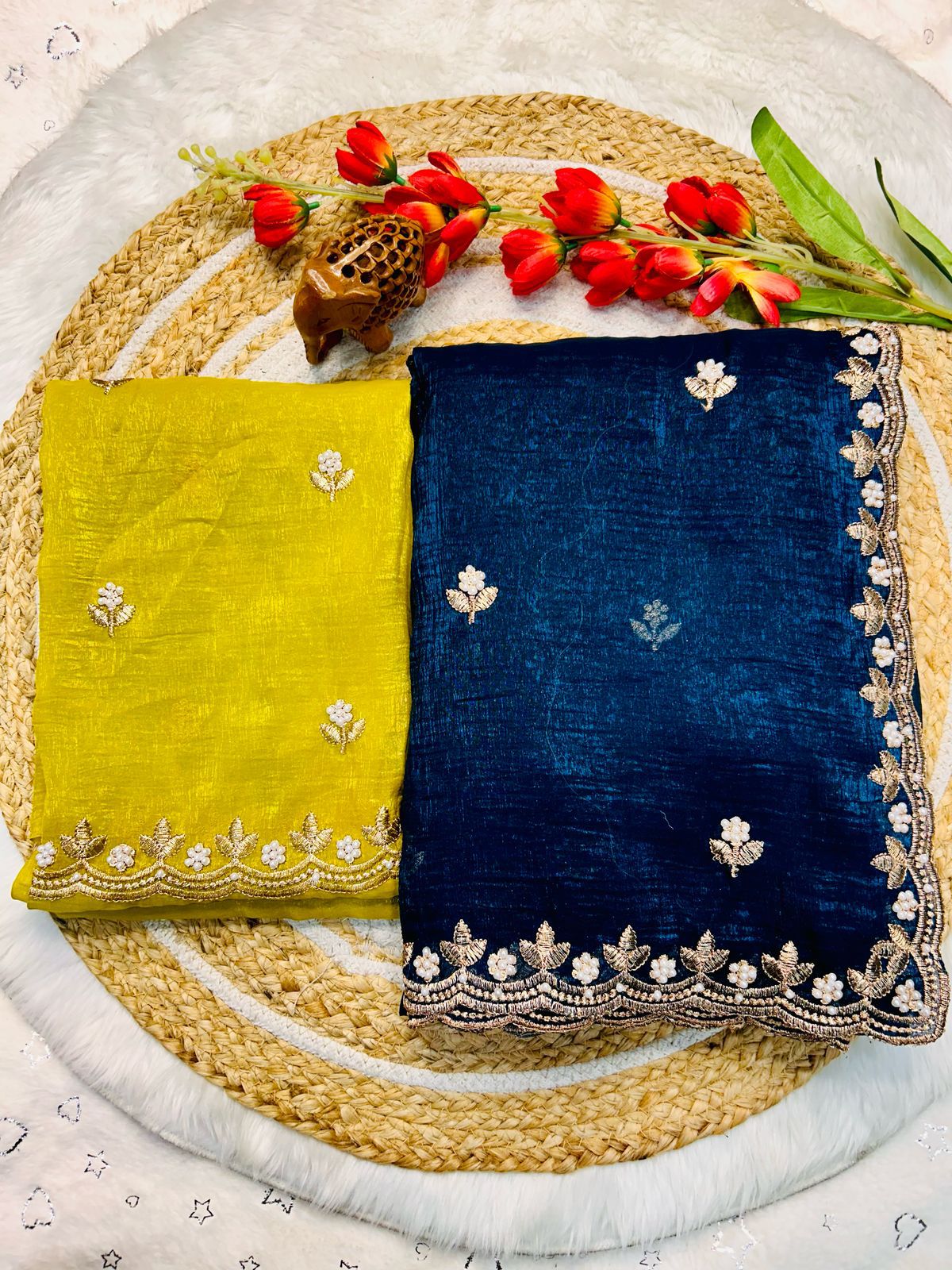 JP PAYAL FASHION Candy Crush Silk With Beautiful Embroidery