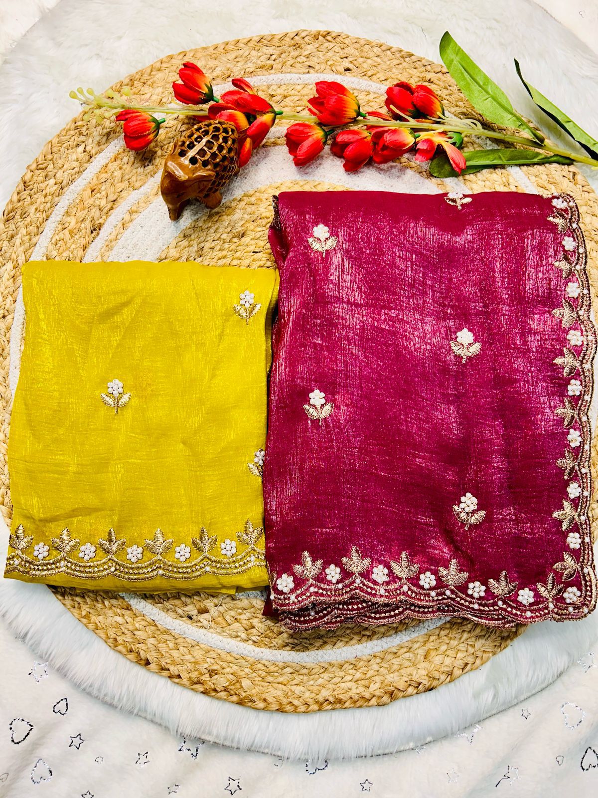 JP PAYAL FASHION Candy Crush Silk With Beautiful Embroidery