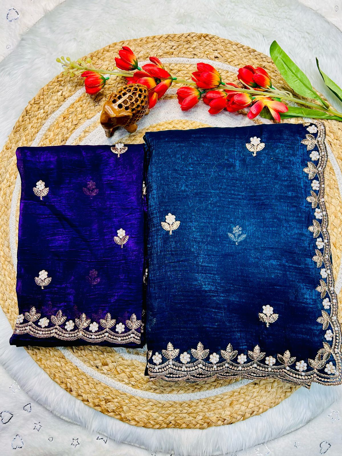 JP PAYAL FASHION Candy Crush Silk With Beautiful Embroidery