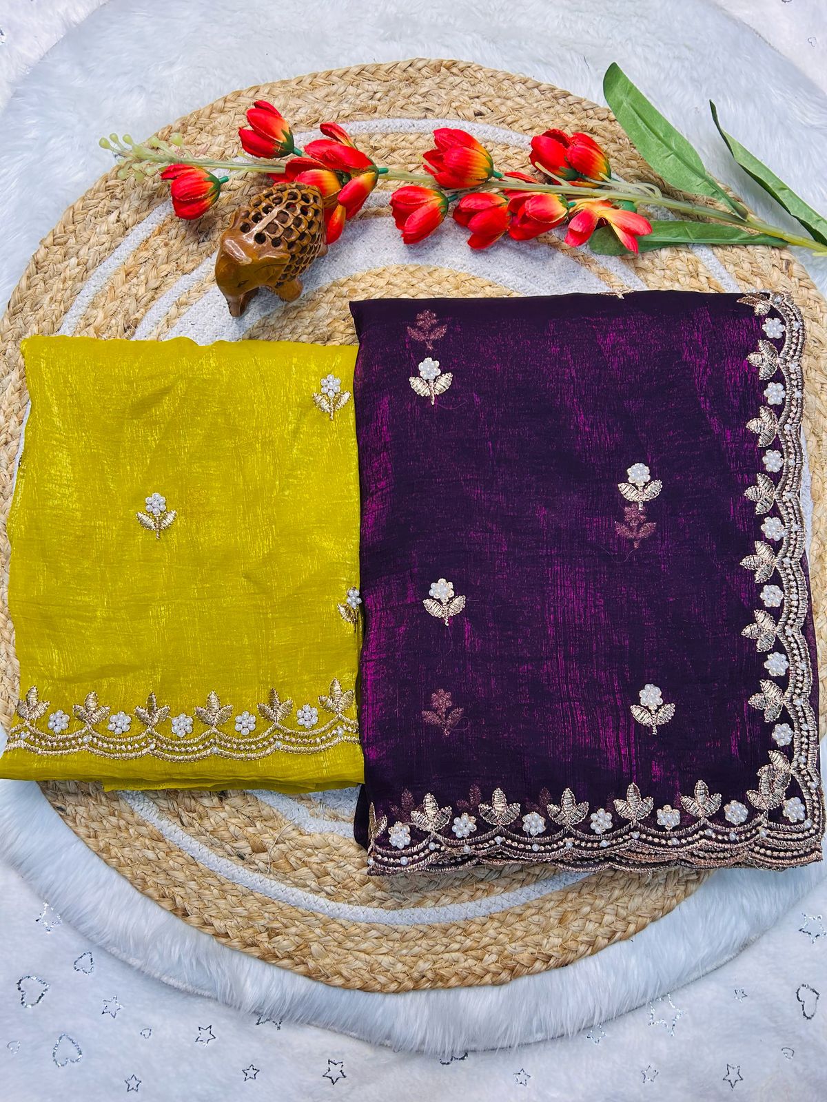 JP PAYAL FASHION Candy Crush Silk With Beautiful Embroidery