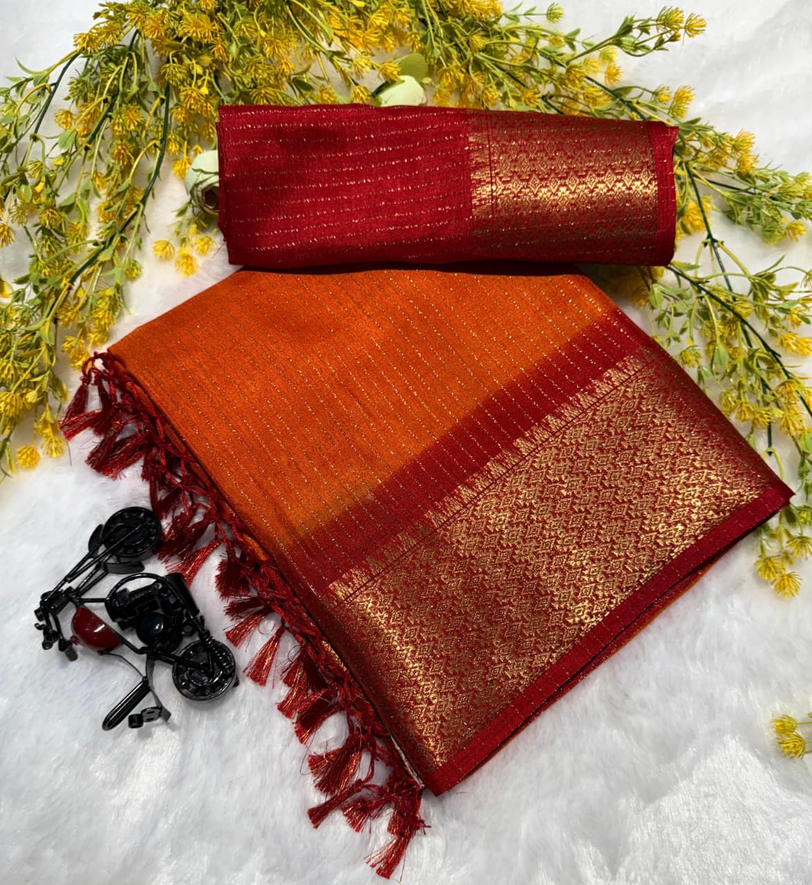 Heavy riko zari saree