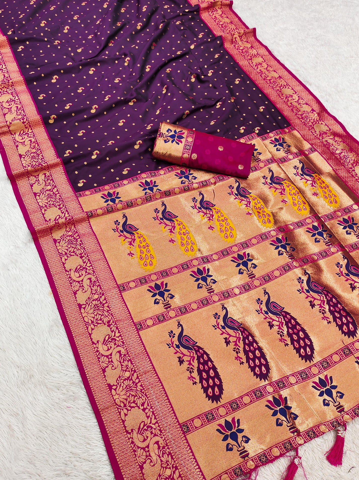Soft Pethani silk saree