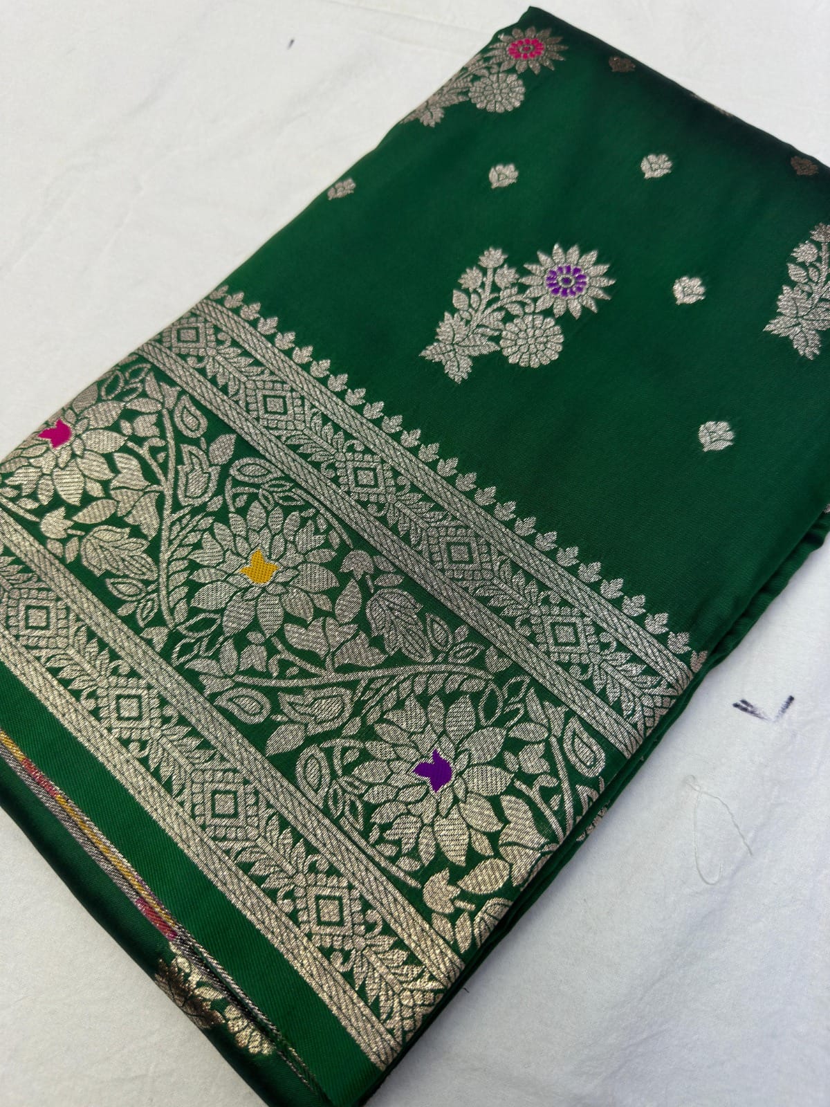 Soft banarasi silk saree