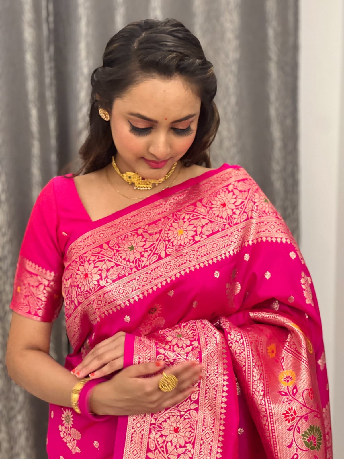 Soft banarasi silk saree