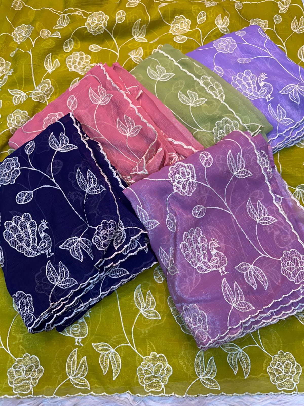 soft crunchy Designer Saree