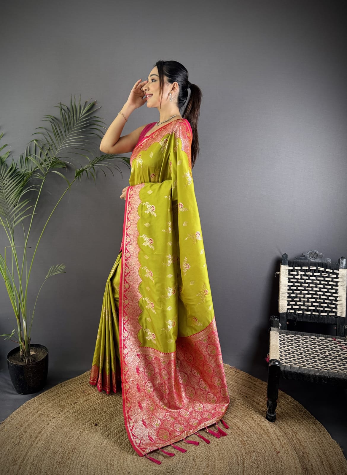 Soft Banarasi silk saree