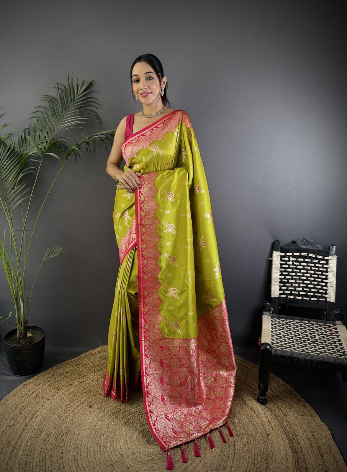 Soft Banarasi silk saree