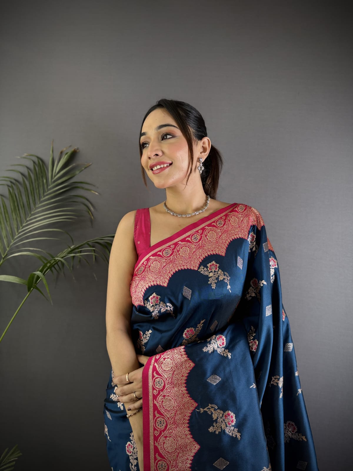 Soft Banarasi silk saree