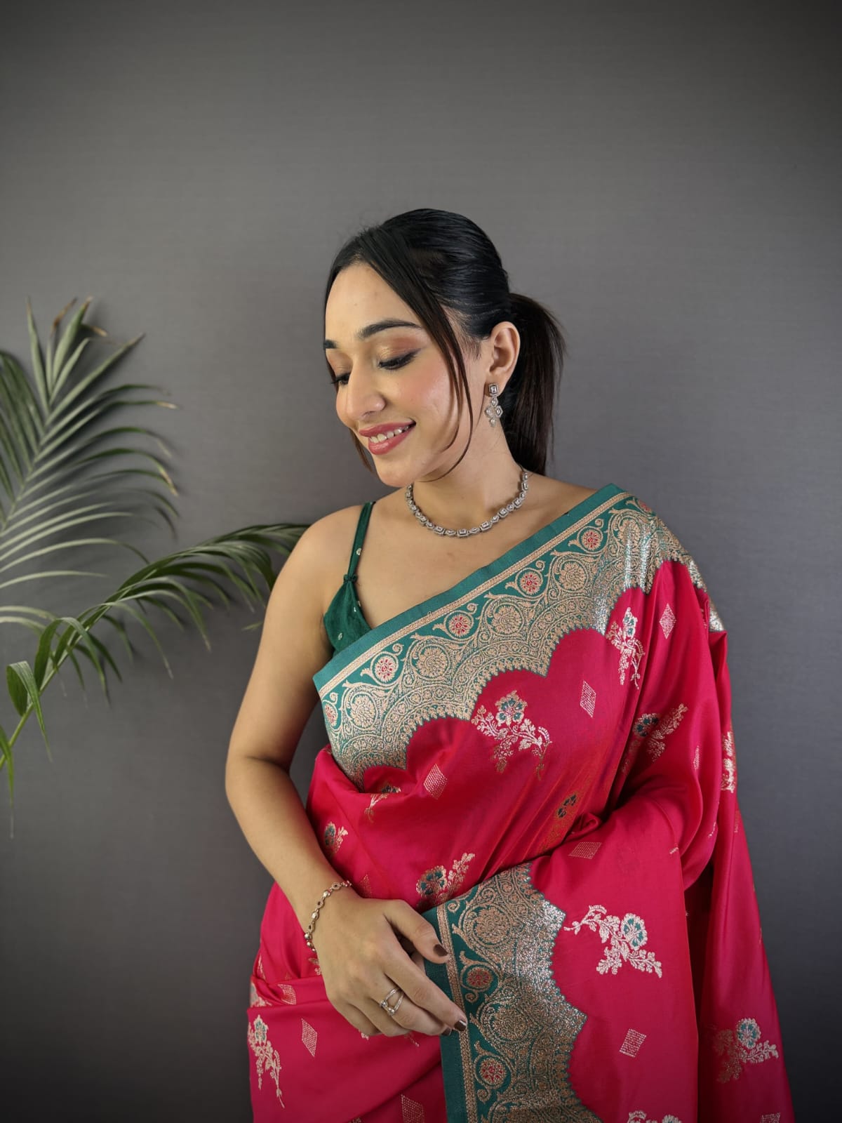 Soft Banarasi silk saree