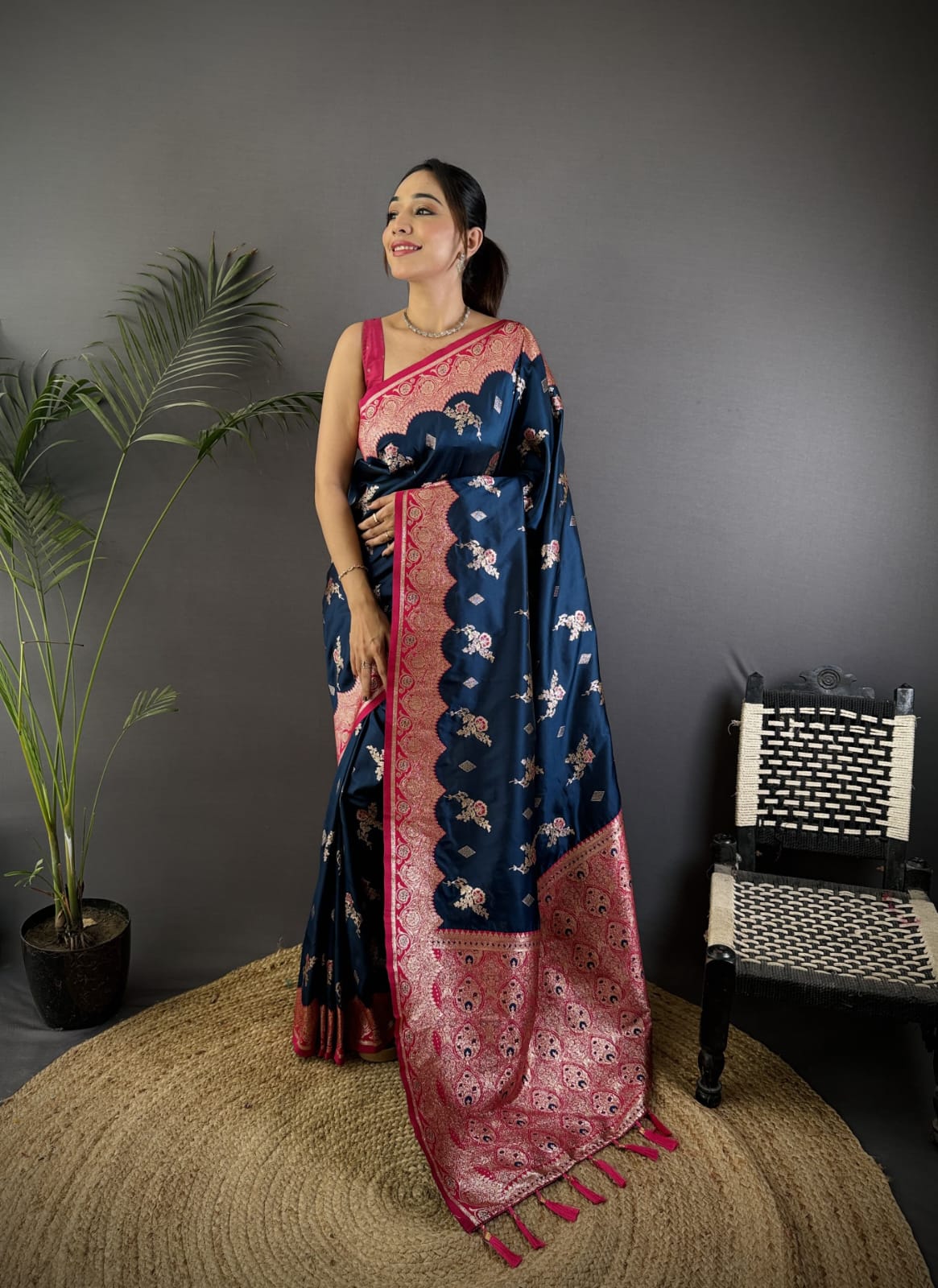 Soft Banarasi silk saree