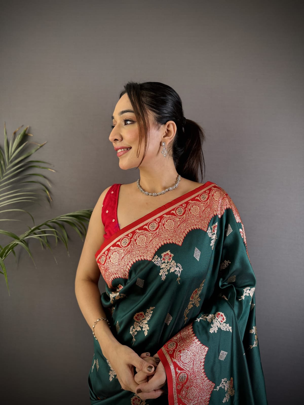 Soft Banarasi silk saree
