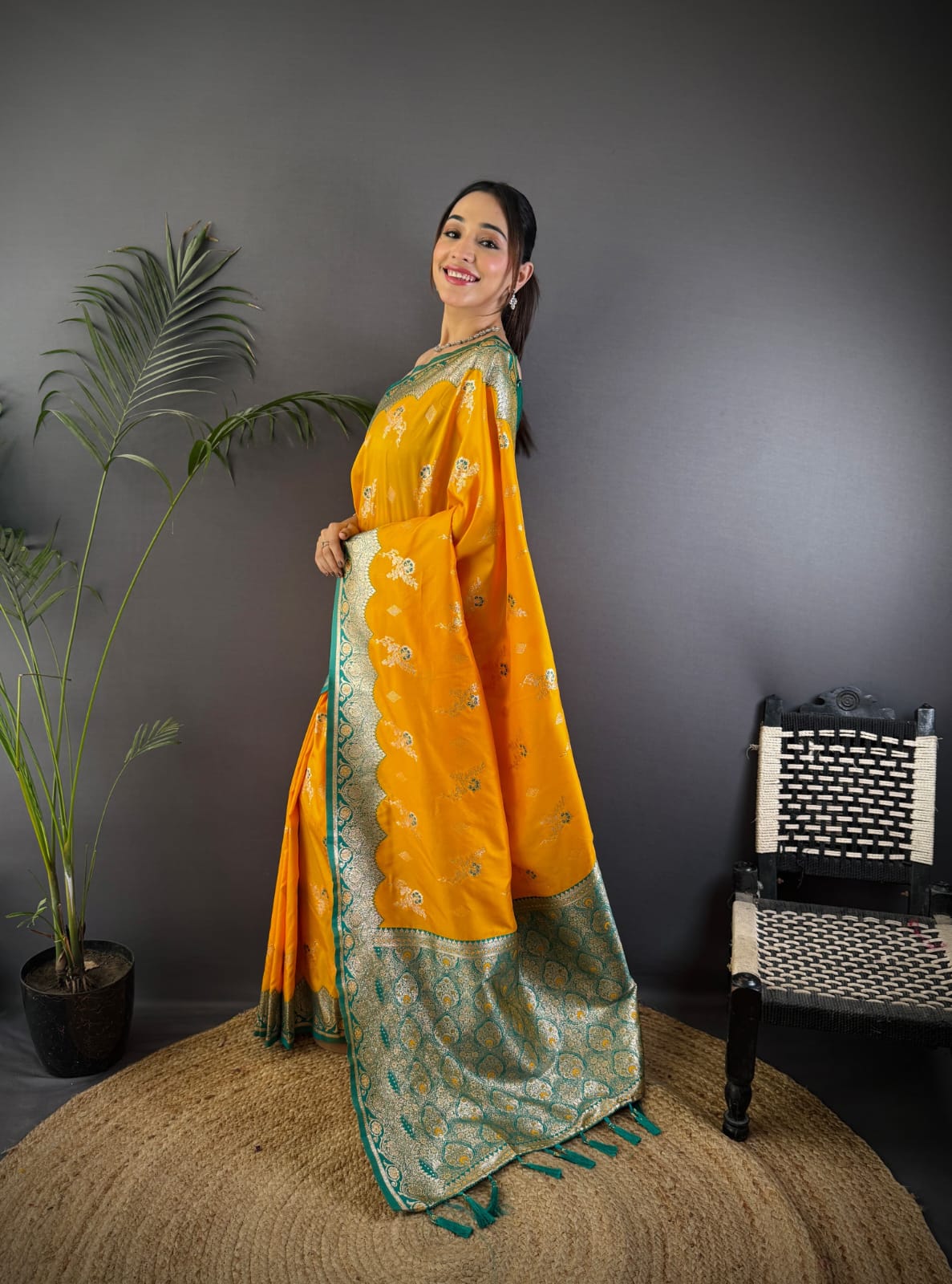 Soft Banarasi silk saree