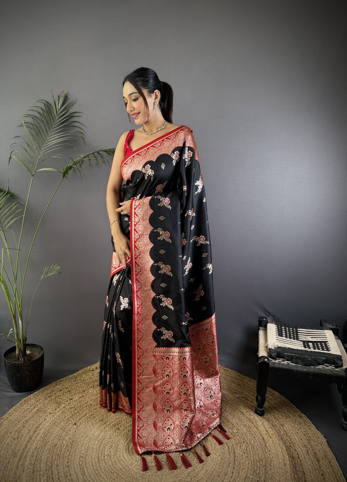 Soft Banarasi silk saree