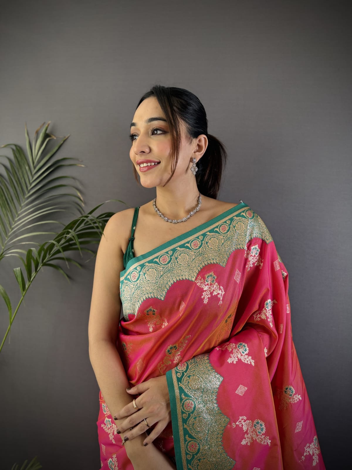 Soft Banarasi silk saree