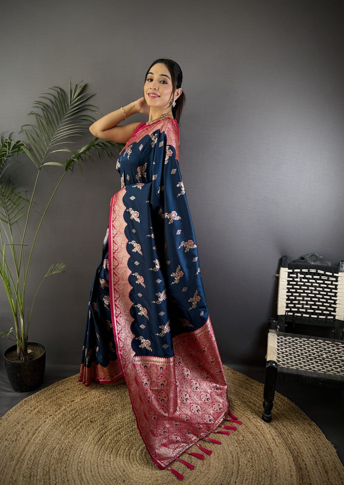Soft Banarasi silk saree