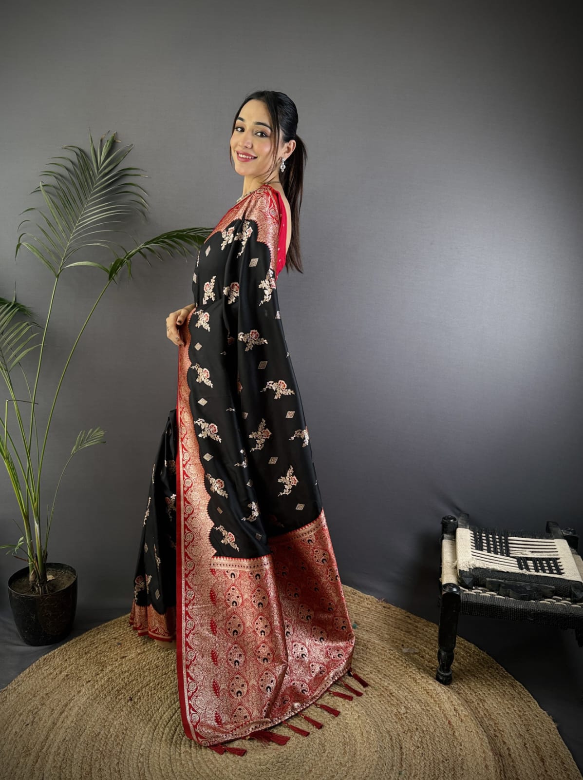 Soft Banarasi silk saree