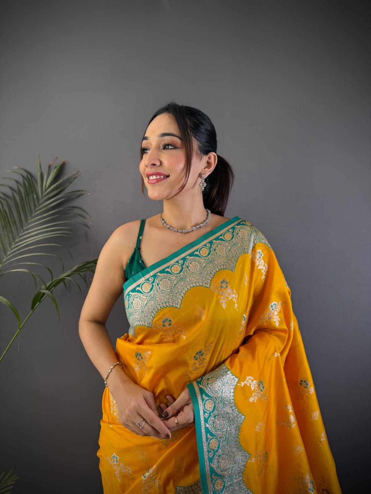 Soft Banarasi silk saree