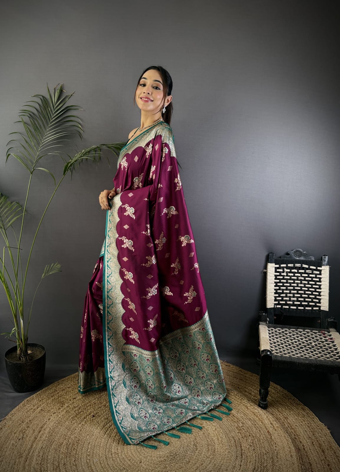 Soft Banarasi silk saree
