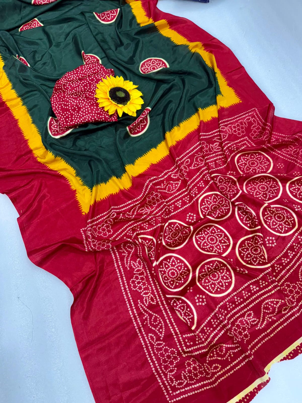 semi Gajji heavy saree