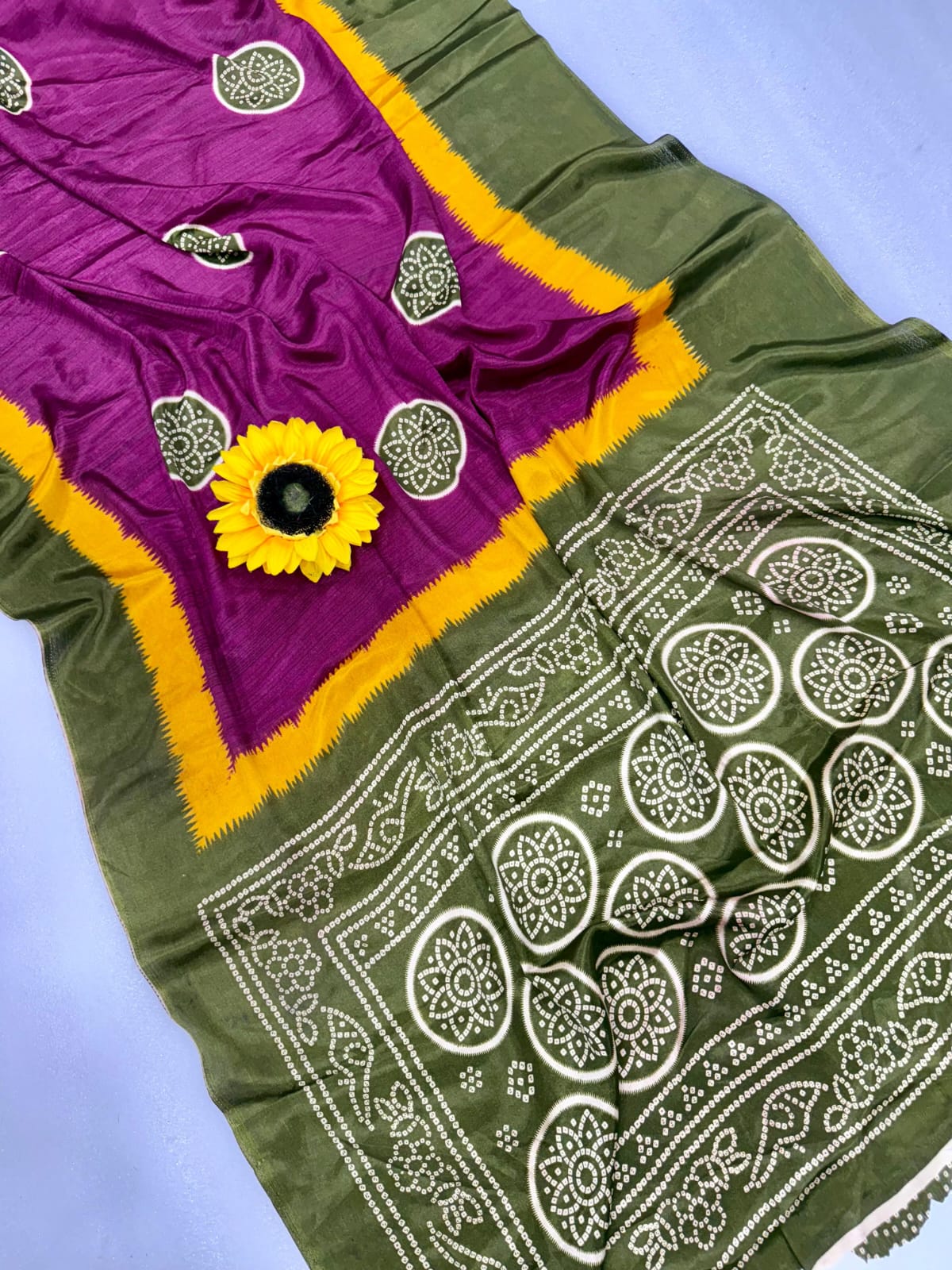 semi Gajji heavy saree
