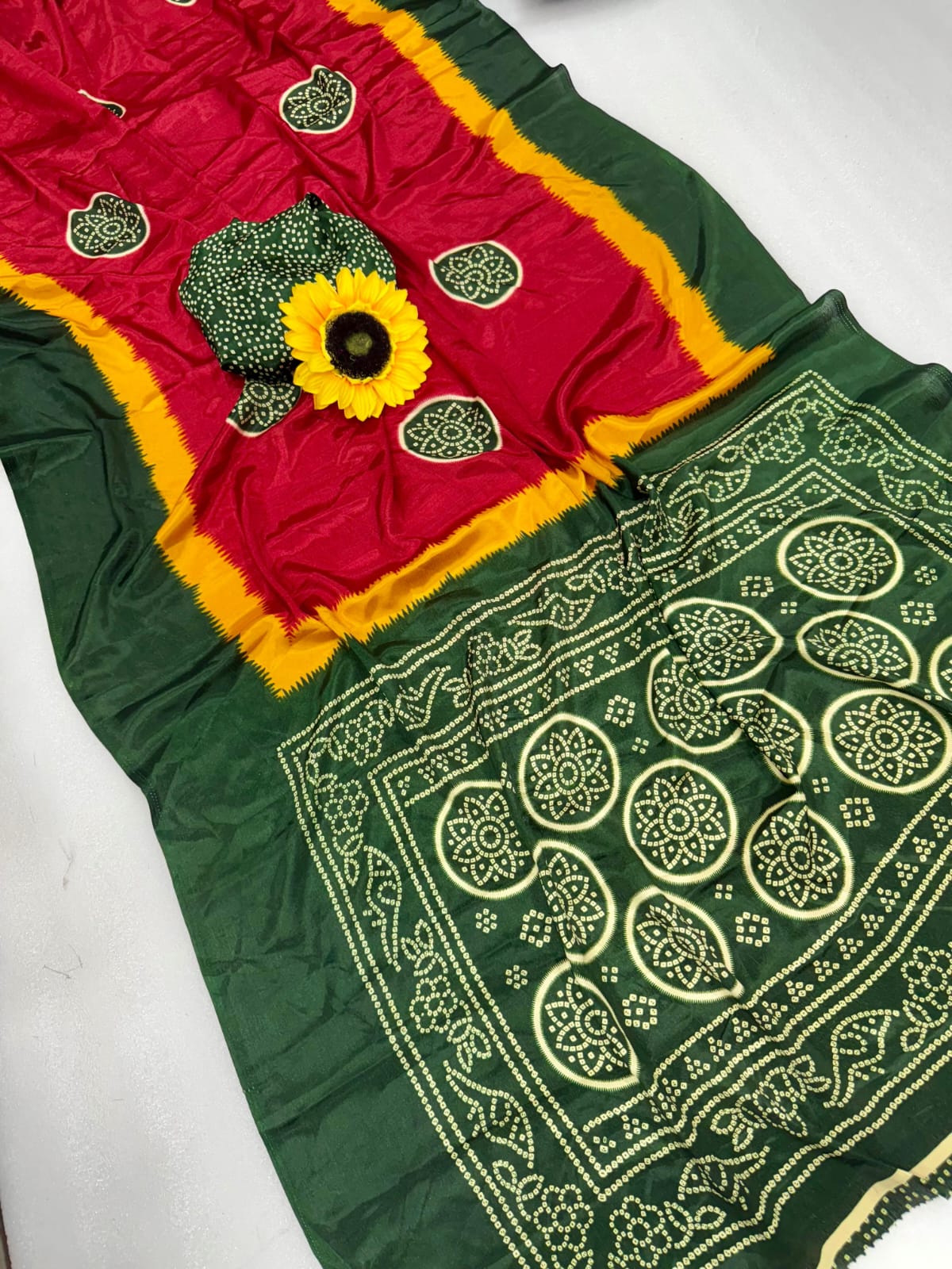 semi Gajji heavy saree