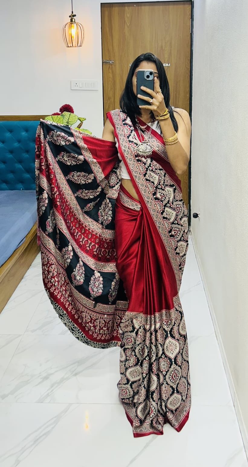 semi Gajji heavy saree