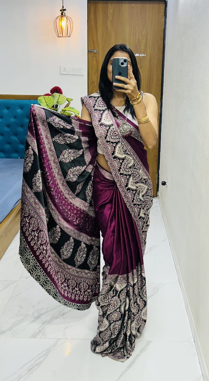 semi Gajji heavy saree