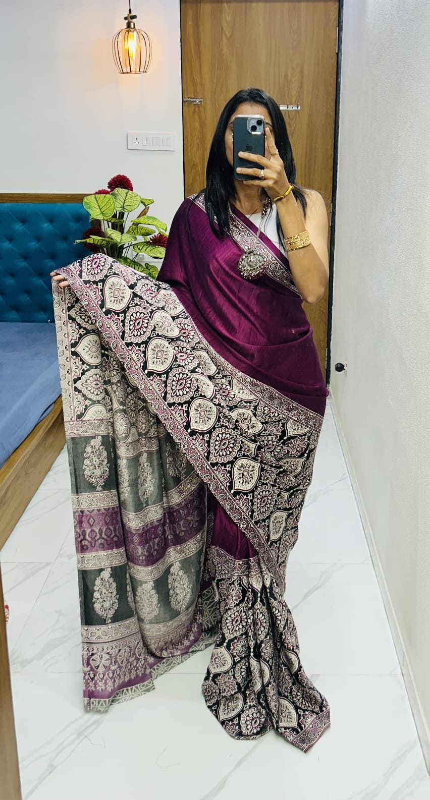 semi Gajji heavy saree
