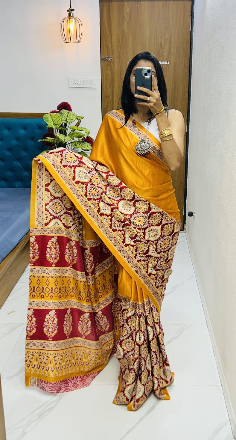 semi Gajji heavy saree