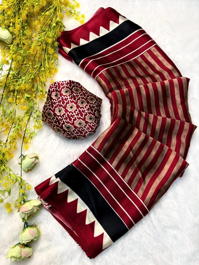 pure CREAP gajji Silk saree