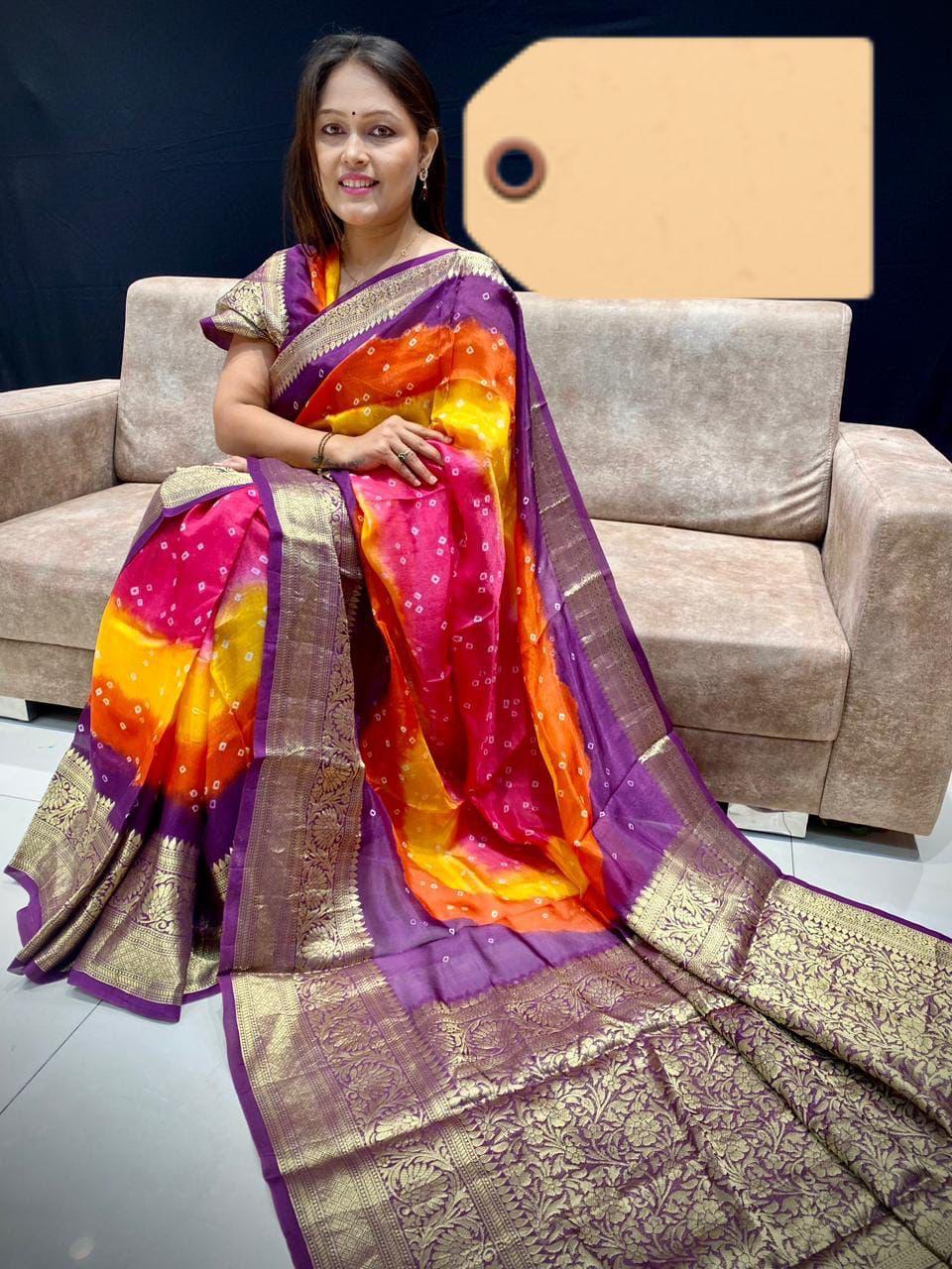 New Kanjivaram Bandhani