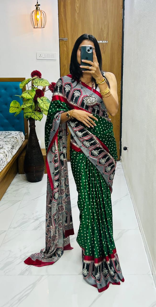 semi Gajji heavy saree