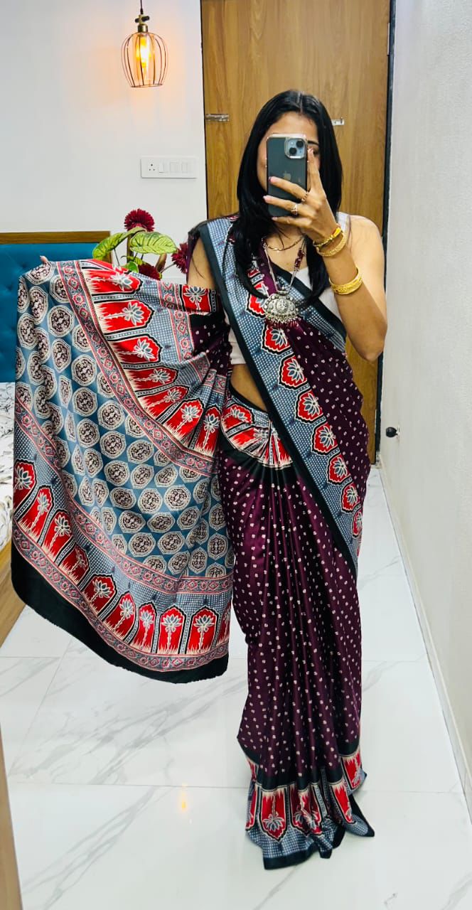 semi Gajji heavy saree