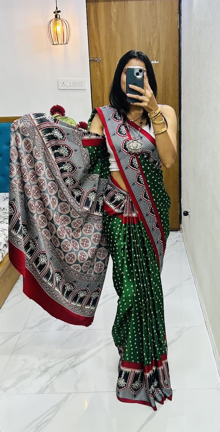 semi Gajji heavy saree
