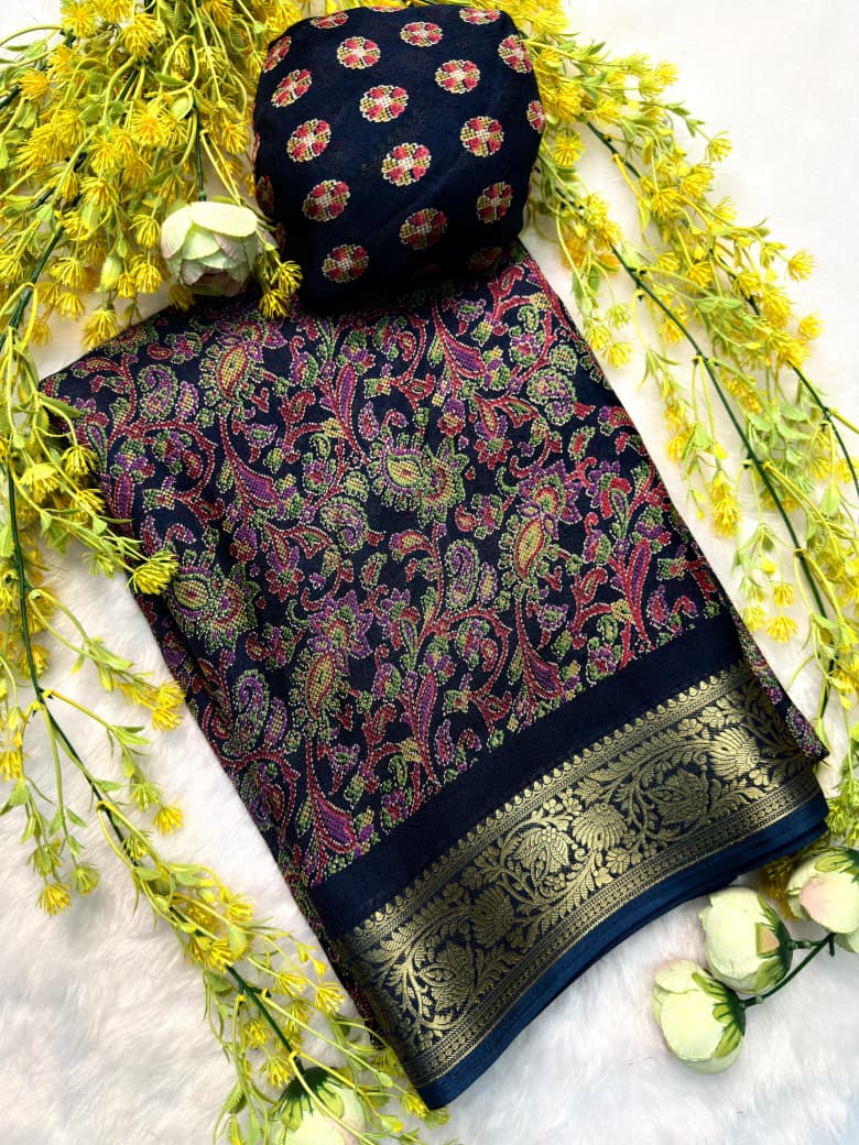 Havy Marsh Melon Self
JEQURD VIEWING Saree ( JP06 )