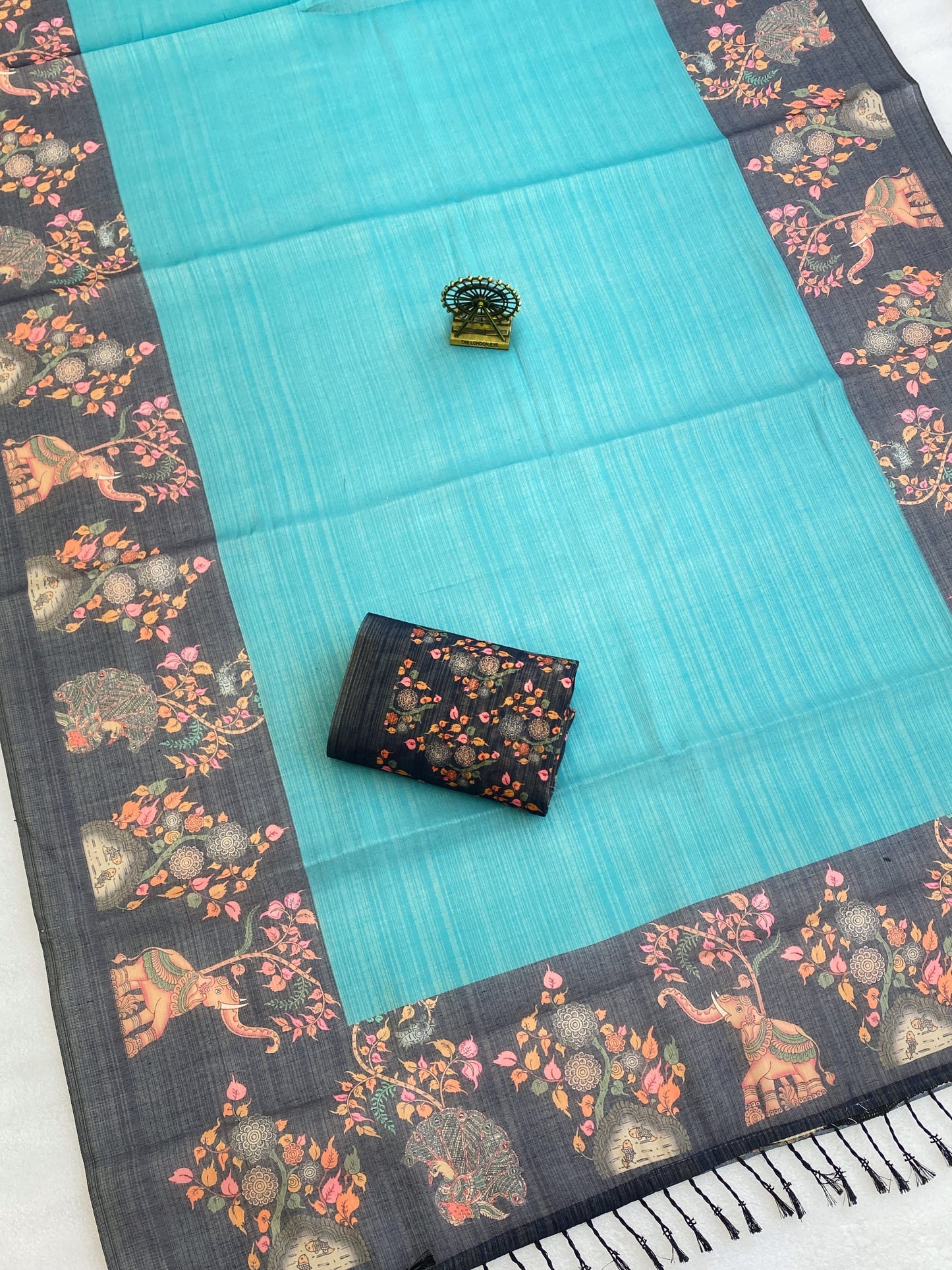Soft Erode Silk Digital Printed Saree with jhalar
( JP48)