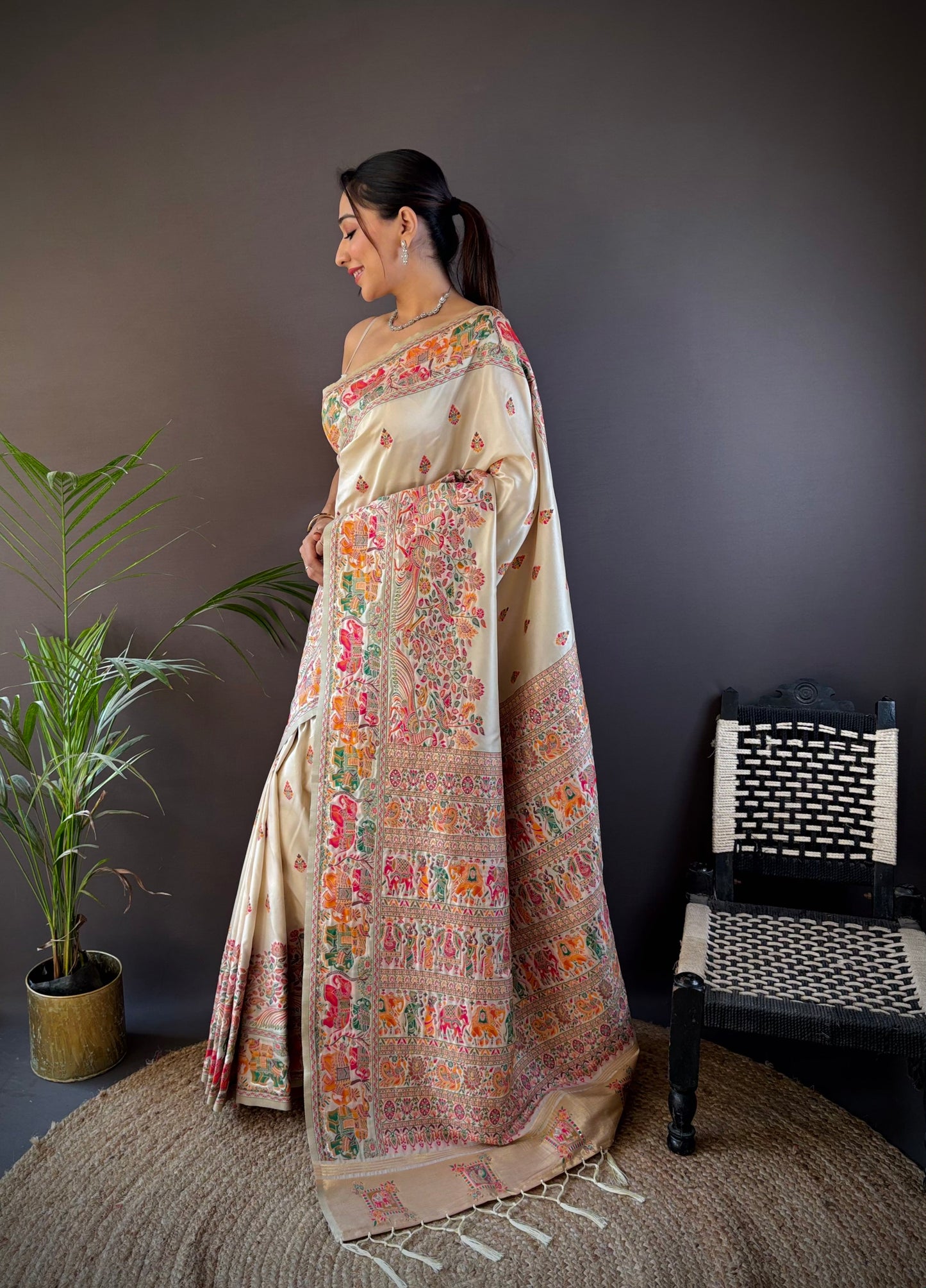PURE PASHMINA SILK