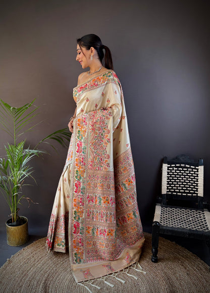 PURE PASHMINA SILK