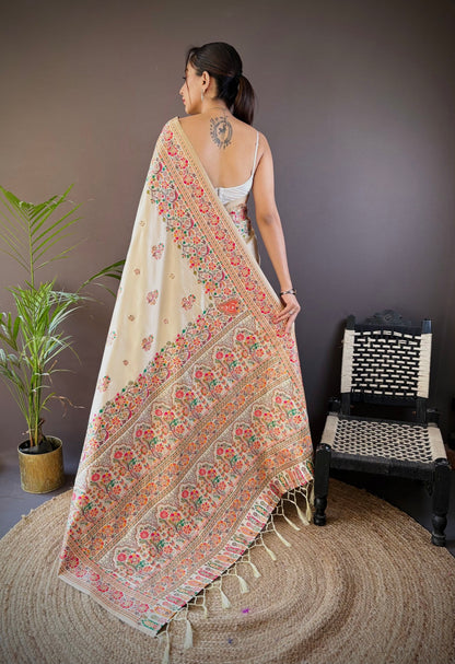 PURE PASHMINA SILK