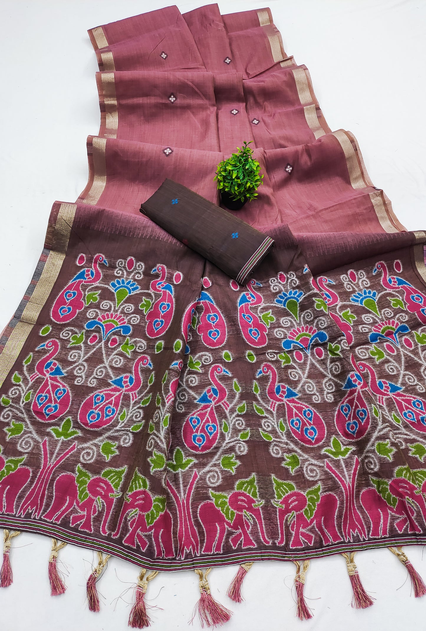 Soft Pure Munga Cotton Saree

( JP59)