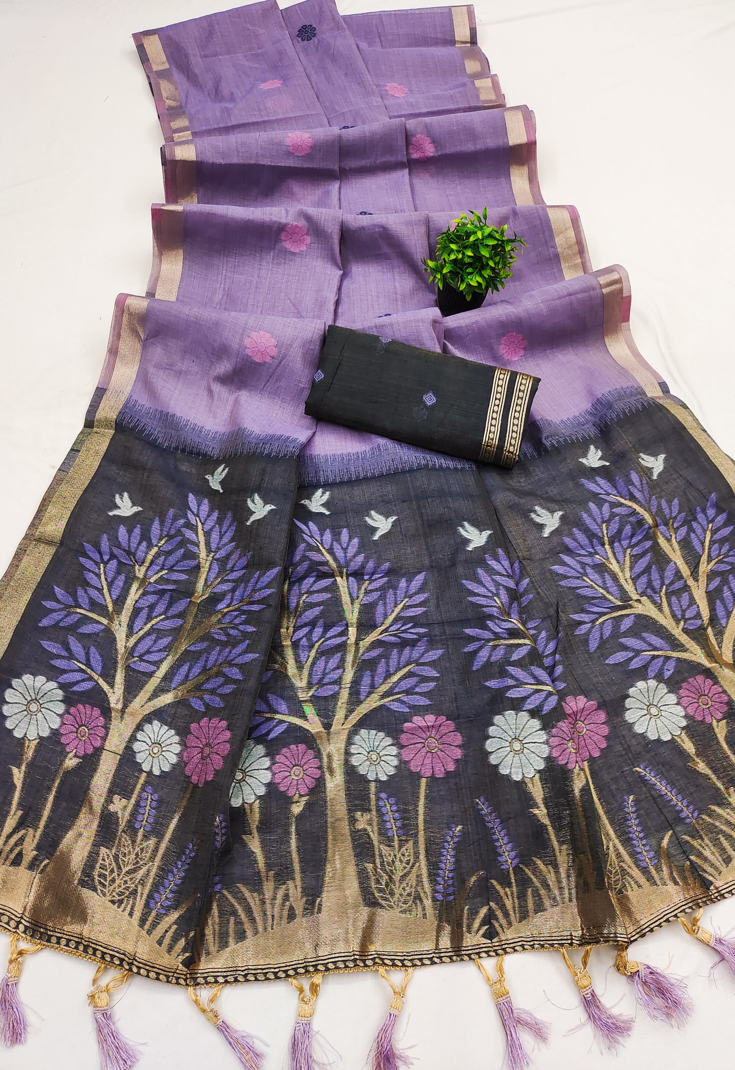 Soft Pure Munga Cotton Saree

( JP57)