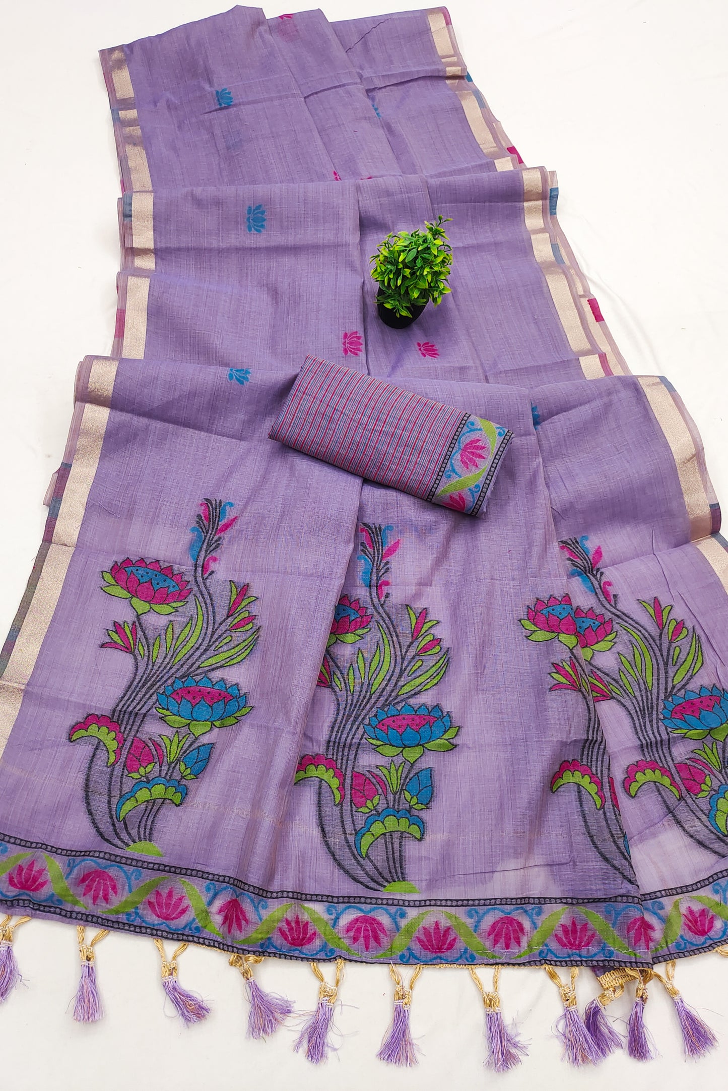 Soft Pure Munga Cotton Saree

( JP56)