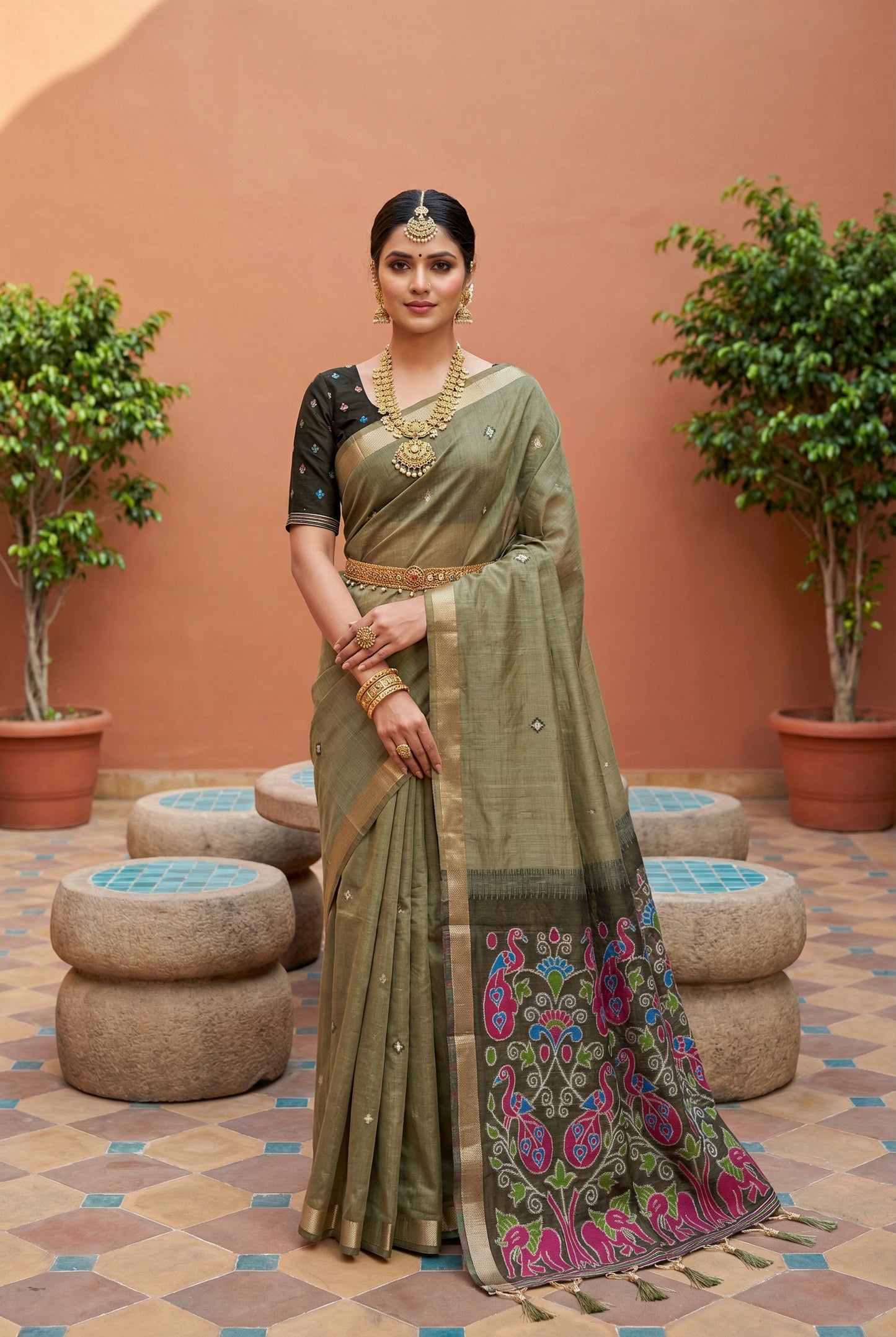 Soft Pure Munga Cotton Saree

( JP59)