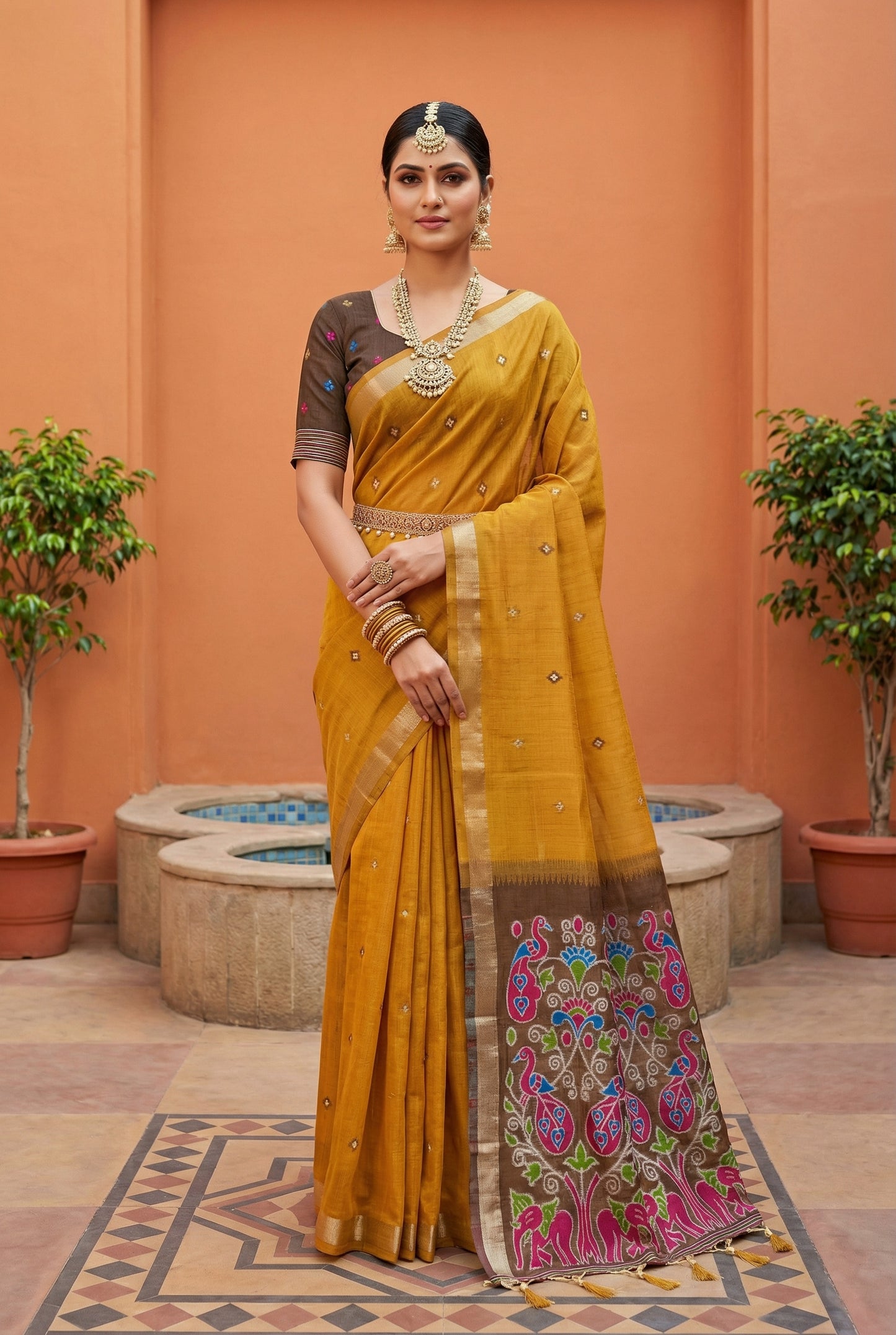Soft Pure Munga Cotton Saree

( JP59)
