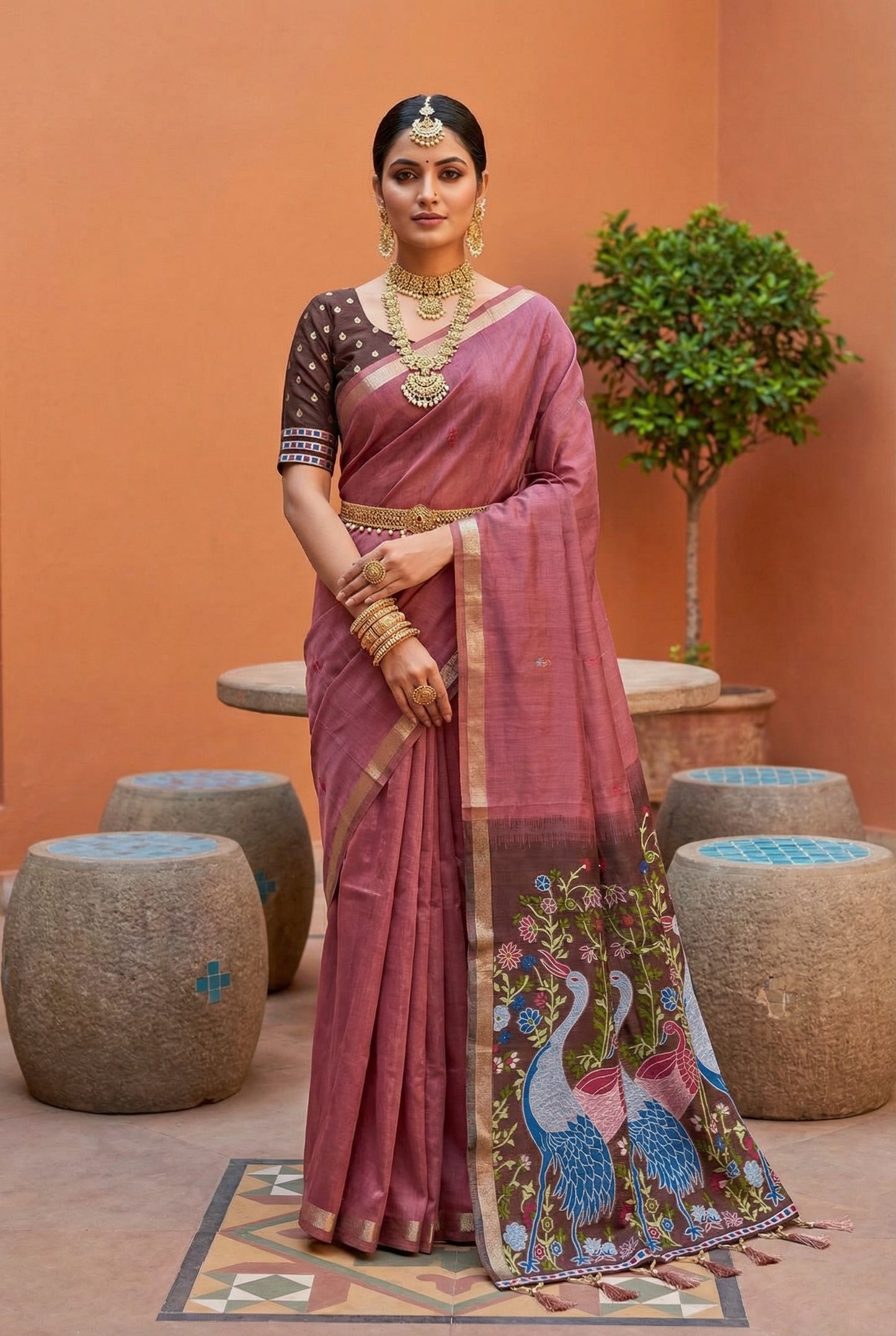 Soft Pure Munga Cotton Saree

( JP58)