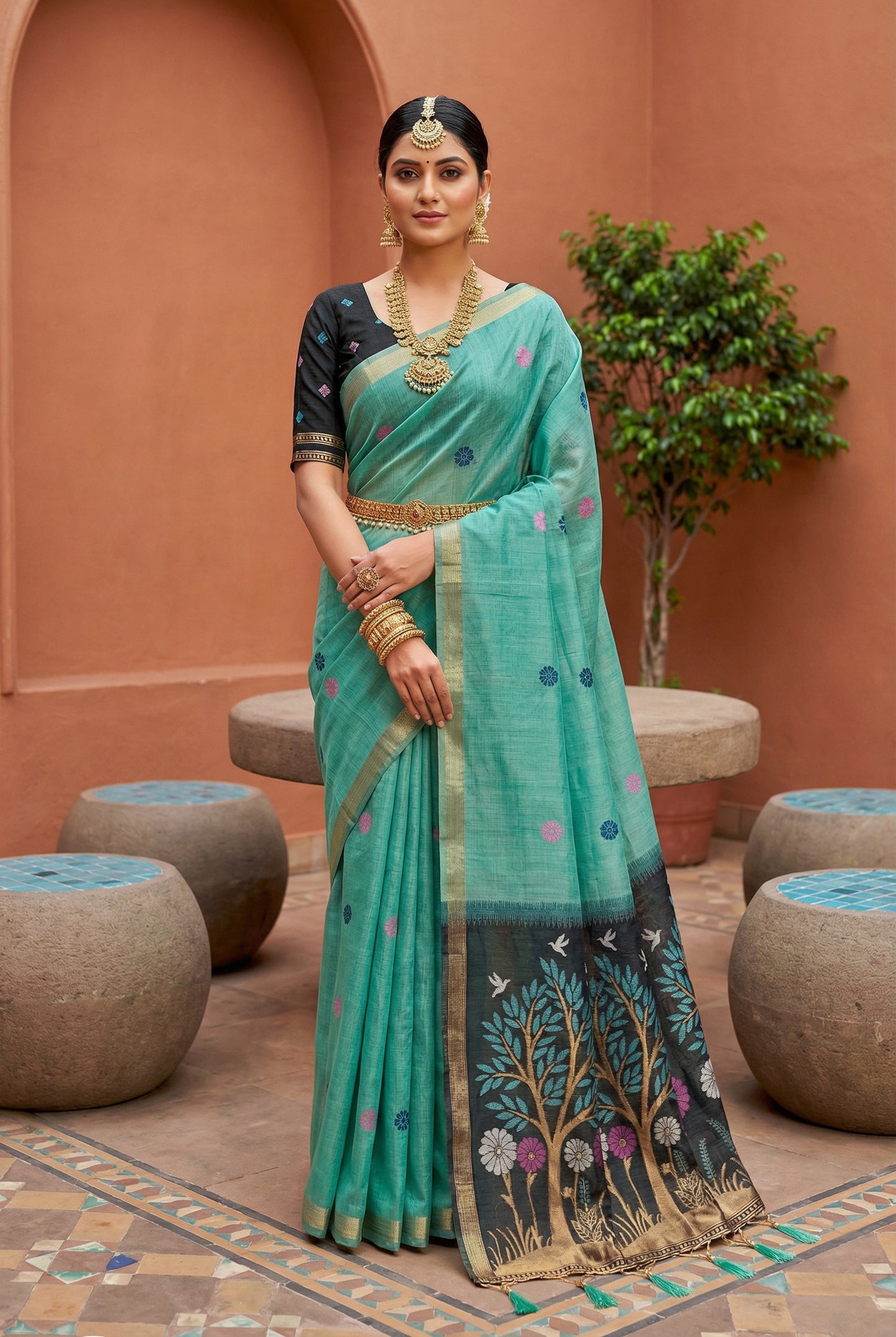 Soft Pure Munga Cotton Saree

( JP57)