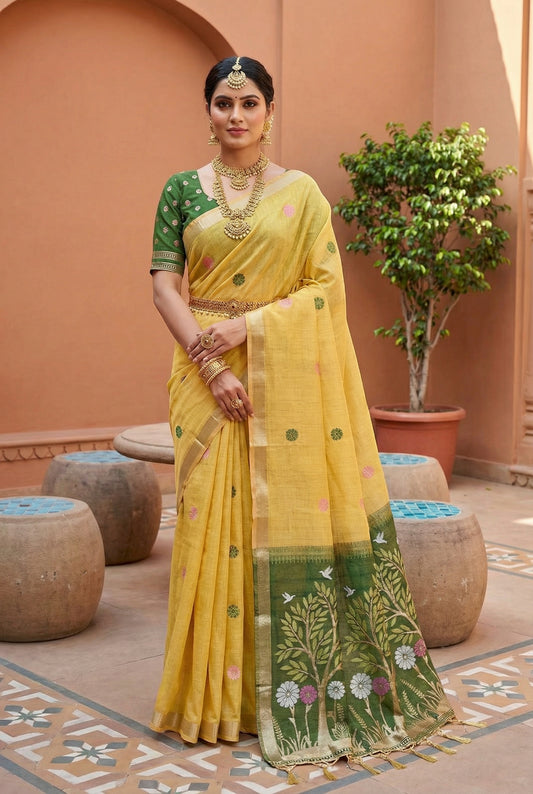 Soft Pure Munga Cotton Saree

( JP57)